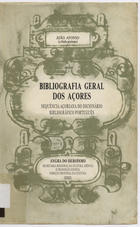 Bibliografia Geral dos Aores, TOMO IV